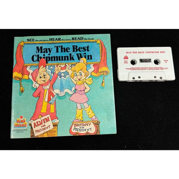 Vintage Alvin & The Chipmunks May the Best Chipmunk Win See Hear Read election - Picture 1 of 6